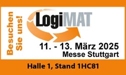 Messebanner Logimat